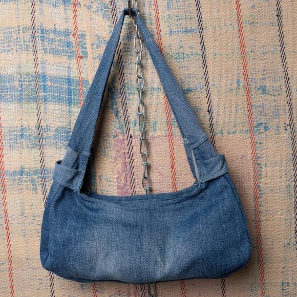 Upcycled carhartt shoulder bag / Y2K Mini Baguette Purse - Picture 6 of 7